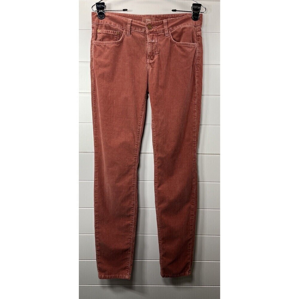 Closed Baker Long - 1921 Cords Leg Pants Women's Sz 27 Western Rodeo Dark Pink